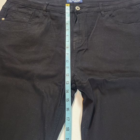 Gaiakou Men's Black Jeans NWT Size 42 Cotton And Spandex - Picture 8 of 12